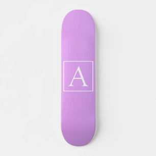 Skate Monograma Simples Ombre Rosa/Roxo Sutil