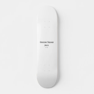 Skate monograma simples personalizado adicione seu nome 