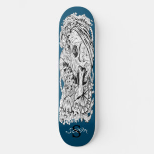 skate Monograma Skeleton Blue Anchor