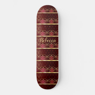 Skate Monograma Vintage Burgundy - Decoração de cor Dour