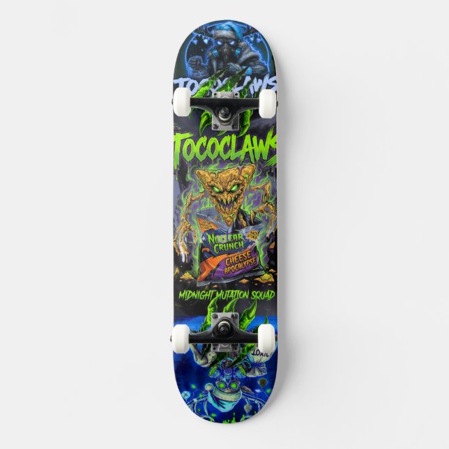 Skate Monstro da Mastigação Nuclear | Toxoclaws Midnight (Frente)