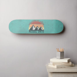Skate Montanhas pastéis vintage estão chamando monograma