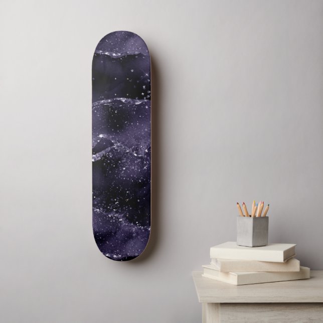 Skate Moody Agate | Midnight Indigo Profundo Glam (Arte de parede)
