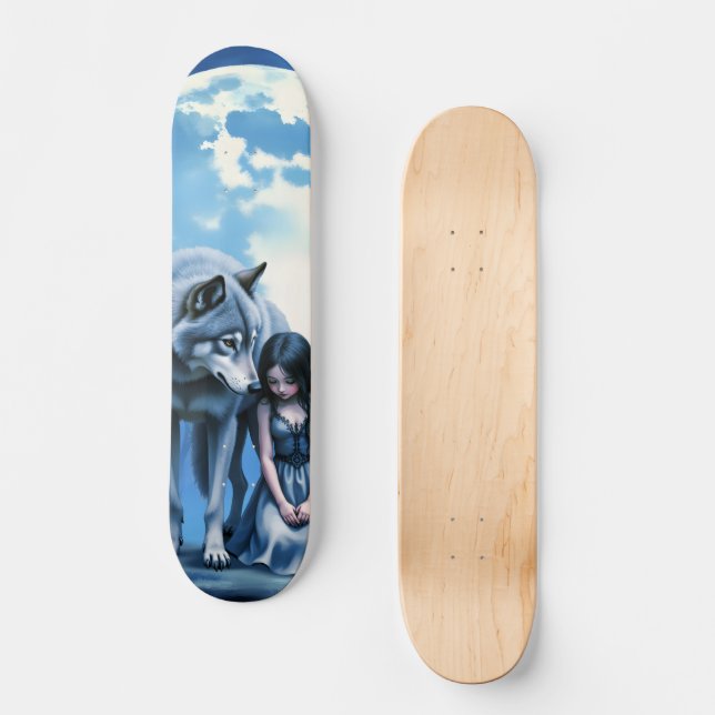 Skate Moonlit Bond – The Wolf and the Gothic Fairy.   (Frente)