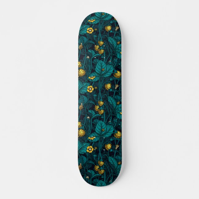 Skate Morangos selvagens, amarelos e azuis (Frente)