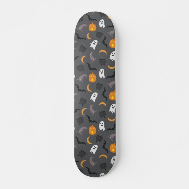 Skate Morcego Fantasma do Halloween Sinistro Padrão do C (Frente)