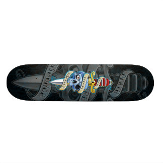 Skate Morte antes do design da faca da desonra