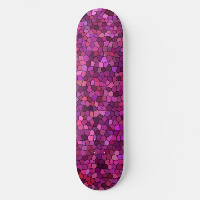 Skate Mosaico Rosa Roxo  (Frente)