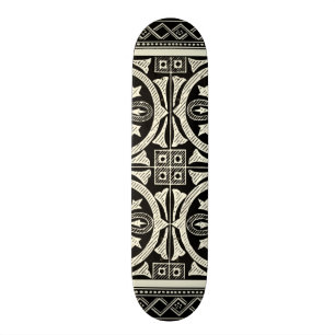 Skate Motif de Mandala Preto e Branco pelo Vision Studio