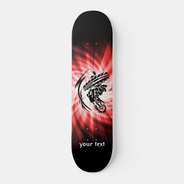 Skate Motocross vermelho (Frente)