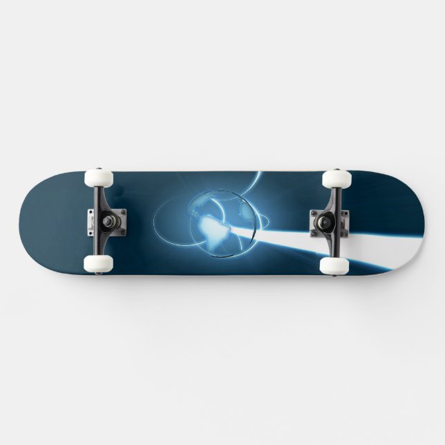 Skate Movimento abstrato Blue Earth (Horz)