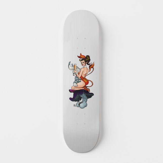 SKATE MULHER DEER DE PINUP #3 (Frente)