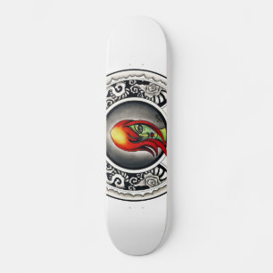 Skate Mulher gótico de Nouveau da arte