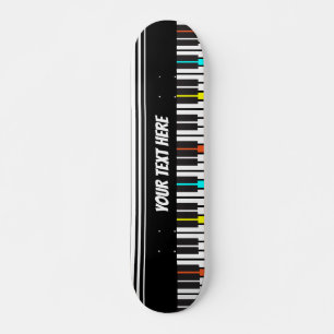 Skate Músico Personalizado do Teclado Piano