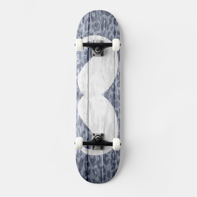 Skate Mustache Leopard Vintage #4 (Frente)
