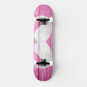 Skate Mustache Vintage Wood #2