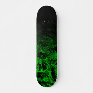 Skate Mutante verde redemoinhos de gradiente geométrico 