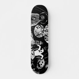 Skate My Super Halloween black and white