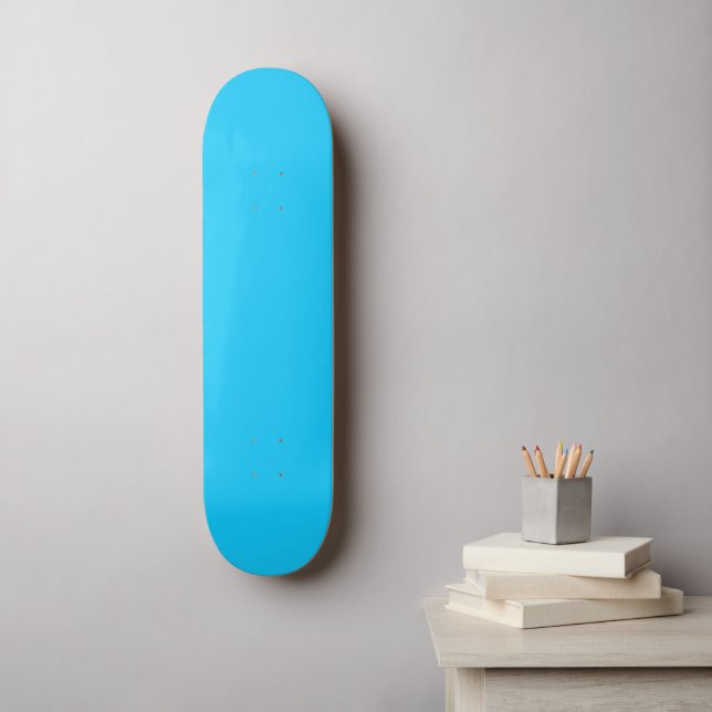 Skate Nº 024 Coleção de Cor Azul Aqua (Arte de parede)
