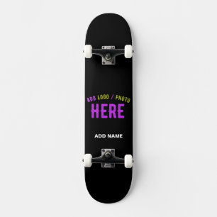 SKATE NA MODA MODERNO PERSONALIZÁVEL NEGRO VERIFICADO CO