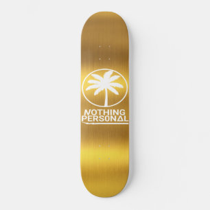 Skate Nada de Deck Dourado Pessoal