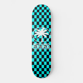 Skate Nada Pessoal Xadrez Gradiente Preto e Azul