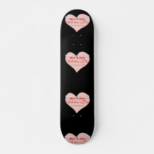 Skate Namorados de Coração Rosa