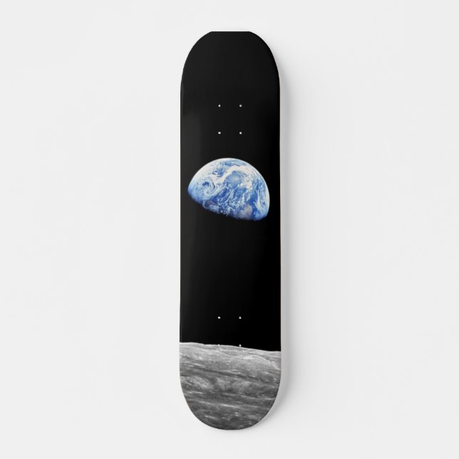 Skate NASA Apollo 8 Earthrise Moon Lunar Foto de Órbita  (Frente)