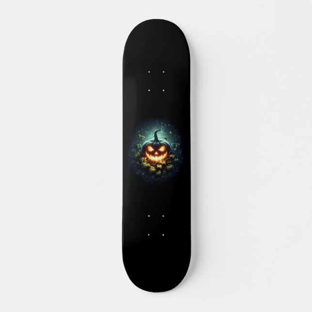 Skate Natureza assustadora brilhando Abóbora-das-Hallowe (Frente)