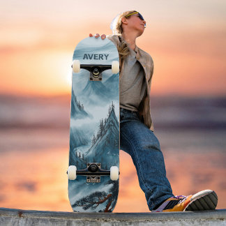 Skate Natureza da paisagem das Montanhas Rolantes Azuis