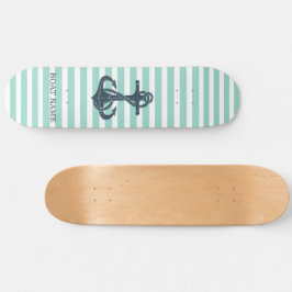 Skate Náutico, Âncora, Listras Verde Menta