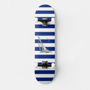Skate Navegação Cromo em faixas marítimas
