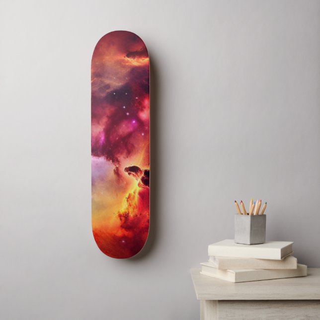 Skate Nebulosa Espacial Cósmica (Arte de parede)