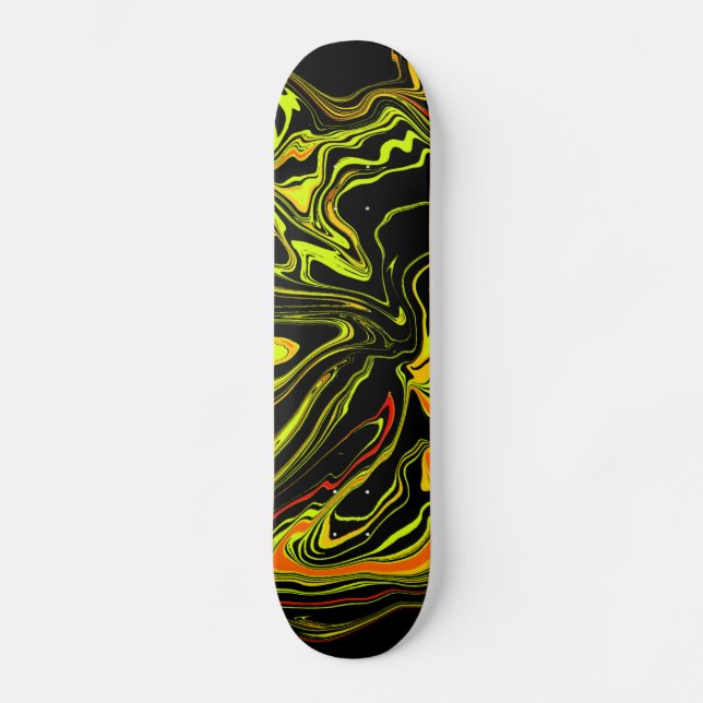 Skate negra con amarillo (Frente)