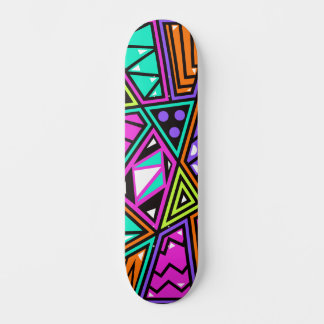 skate neon abstrato