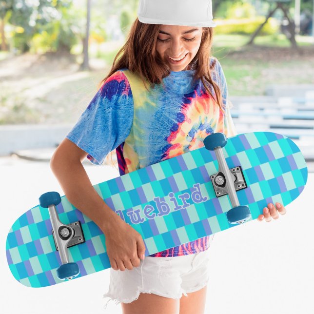 Skate Neon Blue Color Pattern (Criador carregado)