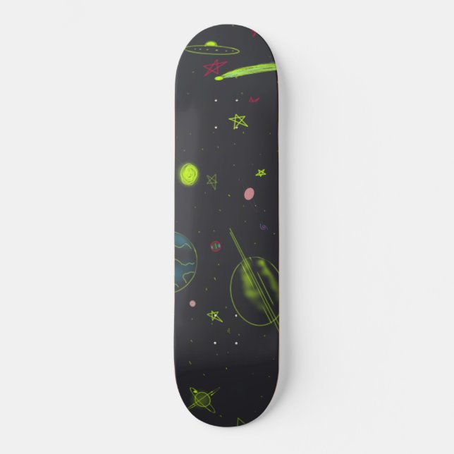 Skate Neon Cosmos - Tabuleiro Legal Universo (Frente)