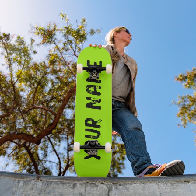 Skate Neon Fluorescente Verde (Ao ar livre 1)