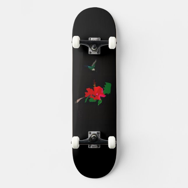 Skate Nevoy Ryder Hibiscus Flower & Hummingbird Board (Frente)