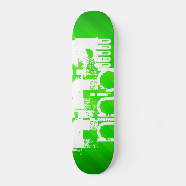 Skate Ninja; Neon Green Stripes. (Frente)