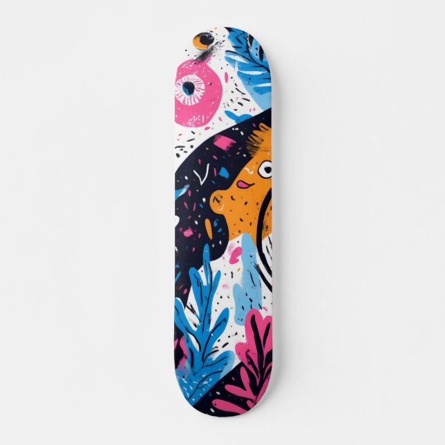 Skate no estilo, brilho brilhante (Frente)