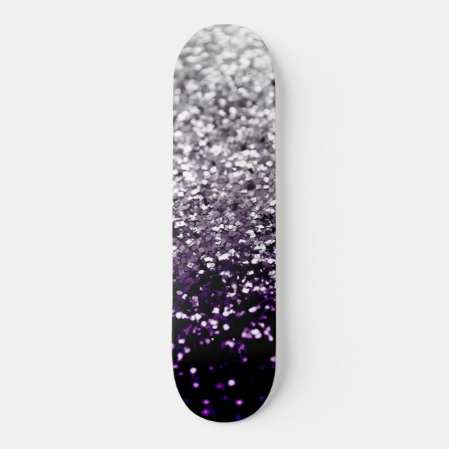 Skate Noite Escura, Purple Silver Glitter #1 #Brilhante (Frente)