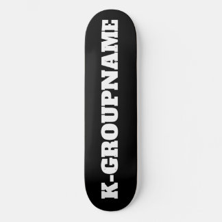 SKATE NOME DO GRUPO PERSONALIZADO DO KPOP (MINIMALISTA)