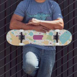 Skate Nome do Padrão de Confeitos Coloridos de Sorvete