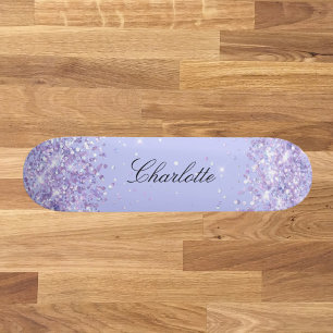 Skate Nome elegante do pó da lavanda violeta