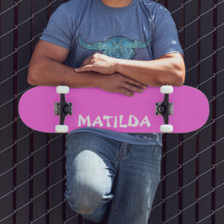 Skate Nome Moderno Rosa Bublegum | Na moda Trendy