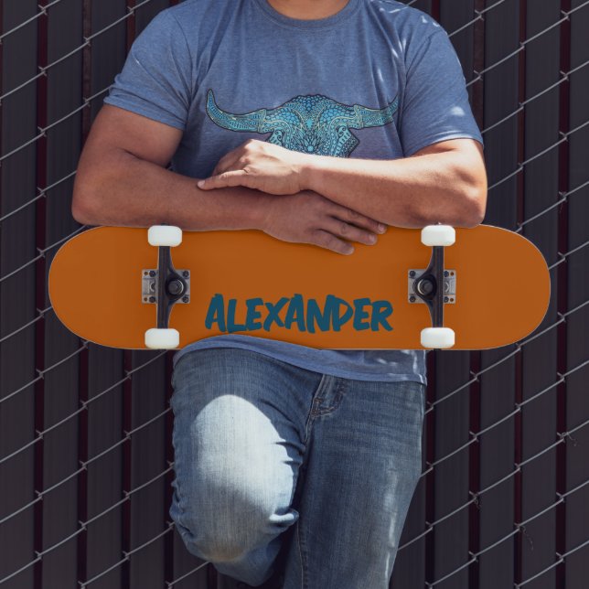 Skate Nome Moderno Tawny | Trendência Clássica (Ao ar livre 3)