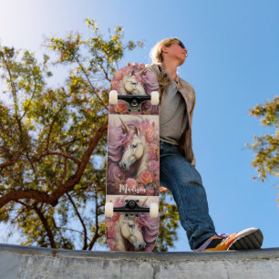 Skate Nome Personalizado Belos Unicórdios