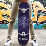 Skate Nome Personalizado do Caveira de Aranha<br><div class="desc">skate de nome personalizado do Spider Skull</div>