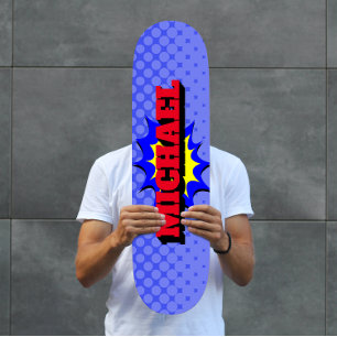 Skate Nome Personalizado do Livro Personalizado de Crian